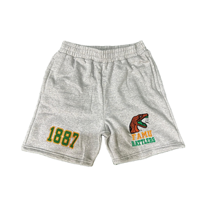 Florida A & M University Short de fermeture à cordon taille haute de style vintage écologique pour hommes Broderie 3D Caractéristique anti-rides - Product Image 1