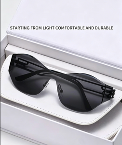 Lunettes de soleil tendance tout-en-un pour femmes ou hommes, montures de lunettes de soleil, lunettes de luxe, nouvelle collection, lunettes de vue - Product Image 2