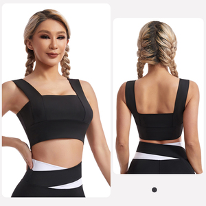 Conjunto de yoga y fitness para mujer con hombros anchos, espalda hermosa, a prueba de golpes, transpirable, ecológico y de cintura alta - Product Image 5
