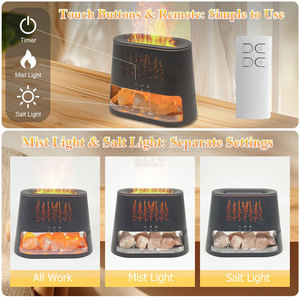 Difusor de Aroma de Sal del Himalaya, Tallado en Piedra Natural, Diseño Moderno, Alta Calidad, Vapor Suave, Decoración para el Hogar, Superventas - Product Image 6