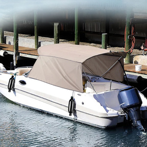 Bimini Top Robuste pour Bateau Marin avec Protection Latérale, Tissu Imperméable 600D, Cadre en Aluminium, Accessoire d'Abri pour Bateau à Pontons - Product Image 6