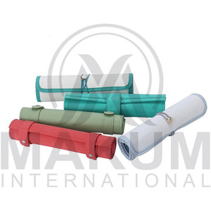 Leather Rolling up <b>Backgammon</b> <b>Set</b> Luxurious feel Leather Hand Gift Rolling up for Customized Wedding Gift - Product Image 2