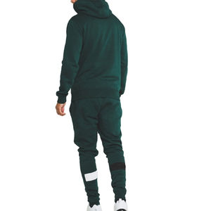 Survêtement deux pièces pour homme avec logo personnalisé, tissu en coton confortable, ensemble décontracté respirant, vente en gros de survêtements pour homme - Product Image 3