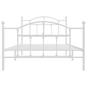 โครงเตียงเหล็กเคลือบสีขาว 39.4 x 78.7 นิ้ว เตียงโลหะ - Product Image 5