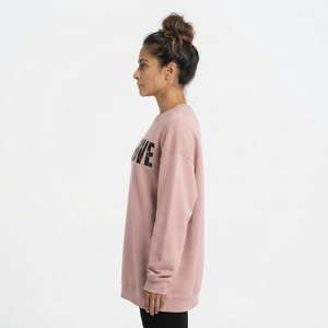 Women Oversize <b>Puff</b> Printing Sweatshirt Drop Shoulder Crew Neck 100% Cotton Knitted Winter Wear Sweatshirt Baggy Ladies Shirts - Product Image 3
