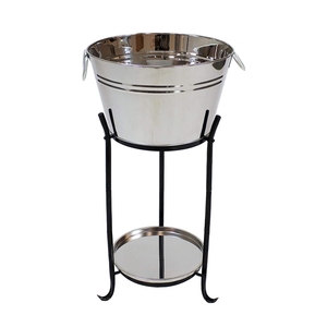 Stainless Steel Wine Ice Bucket Stand <b>Tall</b> Floor Champagne Cooler Holder for Restaurant Hotel <b>Bar</b> <b>Table</b> Decor - Product Image 6