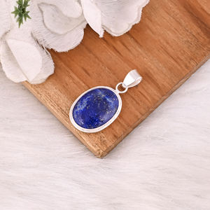 <b>Pendant</b> Jewelry <b>Lapis</b> Gemstone 925 Stamp Silver Women Wholesale <b>Pendant</b> 925 Sterling Silver Fine Jewelry <b>Pendant</b> - Product Image 4