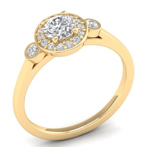 Bagues de fiançailles REYES en argent sterling 925 et moissanite, design de luxe, alliances en or jaune 14K 18K pour cadeaux de mariage - Product Image 2