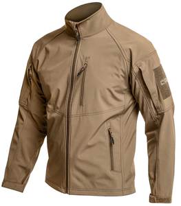 Veste en polaire noire pour homme Doyle avec logo Stratis, coupe-vent, col montant, fermeture éclair, vêtement d'hiver décontracté - Product Image 6