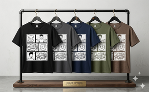 Camiseta Negra de Manga Corta para Hombre con Estampado de Dibujos Animados, Corte Regular Informal, Cuello Redondo, 100% Algodón Jersey - Product Image 2