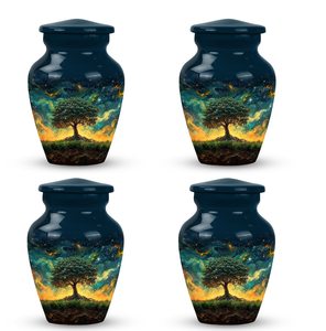 Urna Funeraria Mystic Tree Galaxy Bosque Encantado para Mujer Adulta, Capacidad de hasta 200 Pulgadas Cúbicas, Sabiduría del Árbol Celestial - Product Image 1