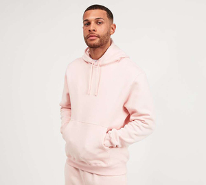 Conjunto Deportivo Unisex de Color Sólido con Capucha, Sudadera Casual de Manga Larga, Bolsillos Laterales, Corte Regular, Algodón Ligero 2 en 1 - Product Image 3