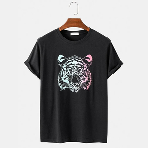 เสื้อยืดผู้ชาย คุณภาพเยี่ยม ผ้าฝ้าย พิมพ์ลายตามสั่ง สวมใส่สบาย เสื้อยืดพิมพ์ลาย เสื้อยืดเปล่า ผ้าฝ้าย 100% สำหรับผู้ชาย - Product Image 3