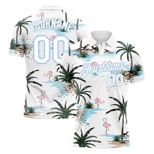 Customized Breathable Men's Polyester Cotton for <b>Polo</b> Shirt Sublimation Logo Printed Casual Business Performance Uniform - Product Image 4