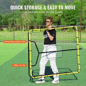 Rete di Rimbalzo per Baseball e Softball 4 X 4,5 Piedi, Attrezzatura di Allenamento per Lancio e Recupero Palla - Product Image 6