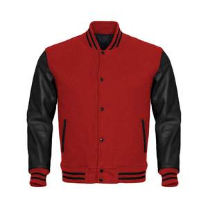 Plus Size Men Varsity Jacket Men's Premium Quality Winter Wear New Cow Hide <b>Genuine</b> Leather With Silk Shell OEM Jacket For Men - Product Image 1