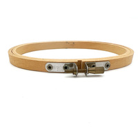 PLOMA Cercle à broder en bois naturel, lot en vrac, ovale, simple, durable, pratique, accessoire de couture à la main, plusieurs tailles disponibles