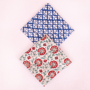100% Cotton Block Printed Bandana Summer Wristband For Unisex & Pets Hair Covering <b>Accessory</b> Paisley Wraps With Colorful Designs - Product Image 2