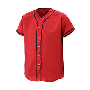 Nueva Camiseta de Béisbol Personalizada con Rayas de Colores para Hombre, de Alta Calidad, Servicio OEM, Lisa, Transpirable, de Poliéster/Algodón, que Absorbe la Humedad - Product Image 1