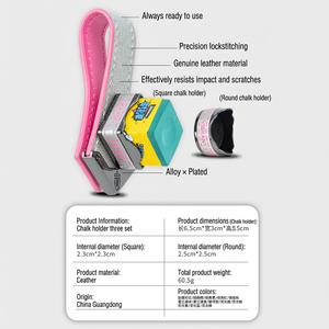 คลิปหนีบชอล์กหนังแม่เหล็กแข็งแรง สีสันสดใส พกพาสะดวก สำหรับสนุกเกอร์ <span class=keywords><strong>พูล</strong></span> และบิลเลียด - Product Image 2