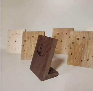 On Sale Wooden Desk <b>Clock</b> Rectangular Quartz Movement Needle Display <b>Battery</b> Operated Silent Non Ticking Decorative Modern - Product Image 1