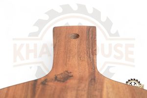 Planche à charcuterie en bois d'acacia avec poignée, plateau rond pour couper le fromage et le pain, plateau épais de 29,5 cm - Product Image 3