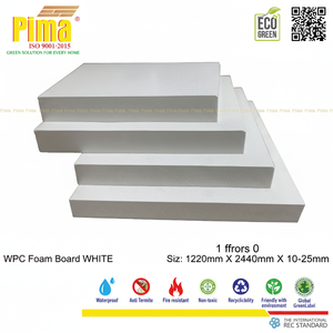 Durable PVC WPC <b>Foam</b> Board <b>Sheet</b> 25mm Thickness 0.6 G/cm3 Density White Color Celuka Boards for Kitchen Cladding Bathroom - Product Image 1