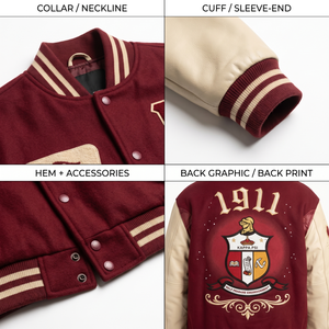 Veste universitaire en cuir et laine de qualité supérieure pour hommes, avec patch en chenille brodé personnalisé, style Letterman, streetwear, fabricant OEM - Product Image 4