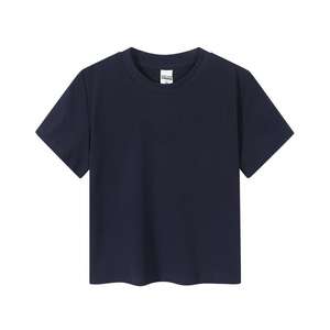 Camiseta corta de algodón para mujer con logotipo personalizado simple, de alta calidad profesional. - Product Image 2