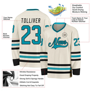 Maillots de hockey OEM USA, broderie personnalisée, fabricant et fournisseur de vêtements d'équipe de hockey sur glace - Product Image 3