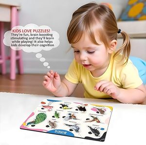Juguete Educativo de Madera Trueflair para Niños de 2 Años en Adelante, Rompecabezas de Desarrollo Sensorial para Niños y Niñas (Pájaros) - Product Image 3
