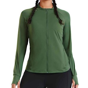 เสื้อแจ็คเก็ตแทร็คสตรีทแวร์สุดเท่ พิมพ์โลโก้ได้ตามต้องการ ดีไซน์ลำลอง ระบายอากาศได้ดี สำหรับผู้หญิง - Product Image 1