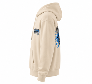 Sweat-shirt à capuche personnalisé en gros, imprimé et brodé, coupe classique, style streetwear, avec logo graphique, en molleton, style kangourou - Product Image 5