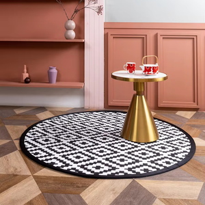 Tapis d'extérieur de qualité supérieure au design accrocheur, fourni directement par l'usine, taille extra longue, 100% polypropylène, tapis rond. - Product Image 1