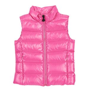 Gilet matelassé pour femme, blanc, rembourrage polyester, à capuche, léger, fermeture éclair, décontracté, imperméable, coupe-vent - Product Image 1