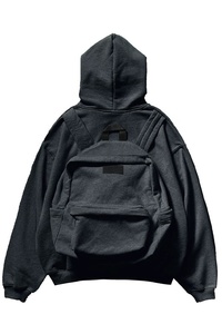 Sac à dos personnalisé Pull à capuche zippé Logo personnalisé Poids lourd 3560 GSM Streetwear Design Hoodies Fabricant - Product Image 5