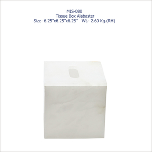 MAE Premium Square Alabaster Tissue Holder Indian Handmade Custom Branding Tailored Size Luxury Hotel Restaurant Eco-friendly - Product Image 4