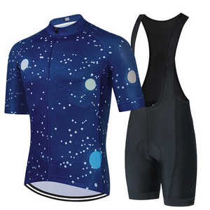 Maillot de cyclisme homme à séchage rapide, ensemble de cyclisme respirant en spandex, imprimé géométrique, vêtements de sport d'été, ensemble maillot de cyclisme homme - Product Image 6