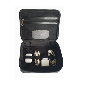 กล่องเก็บอุปกรณ์เสริมเคส PU เทคอุปกรณ์อิเล็กทรอนิกส์สายชาร์จโทรศัพท์แบบพกพาและอุปกรณ์อื่นๆที่จำเป็นอื่นๆซิปการปิดและที่จับ - Product Image 1