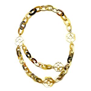 Collar de Cadena de Eslabones de Cuerno de Búfalo Ecológico a Buen Precio, Estilo Bonito, Joyería Unisex para Aniversario, Gran Oferta - Product Image 1