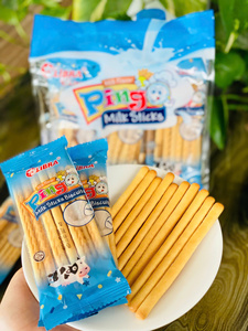 นมกรุบกรอบแสนอร่อย! บิสกิตแท่งนมหวานขนาดเล็กพรีเมียม ไขมันต่ำ ได้รับการรับรองจากเด็กๆ เหมาะสำหรับใส่กล่องอาหารกลางวัน บรรจุในถุงและซอง - Product Image 1