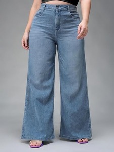 Abdul Royal World Export Women's <b>Boot</b> Cut Denim Jeans Cotton Fabric Eco-Friendly Color Fade Proof Mid Waist Regular Fit Vintage - Product Image 6