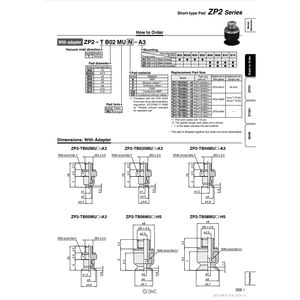 แผ่นสุญญากาศ ZP2-TB06MUN-B5ระบบนิวเมติกส์อุตสาหกรรม - Product Image 2