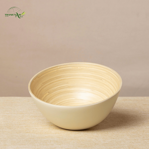 Tazón de Bambú Tejido Personalizado, Desechable y Ecológico, Hecho a Mano para el Hogar y la Cocina, Vajilla de Lujo - Product Image 1