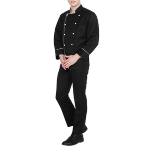 Uniforme d'hôtellerie pour hommes, chemise et pantalon formels de qualité supérieure, broderie personnalisée, vêtements pour le personnel de restaurant, vestes en twill - Product Image 3