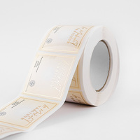 Etiqueta Adhesiva Personalizada con Logotipo para Botellas de Velas, Impresión de Etiquetas Resistentes al Agua, Rollo de Papel Dorado de Lujo, Etiqueta Adhesiva Cosmética