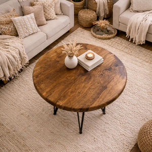Coastal <b>rustic</b> Look Coffee <b>Table</b> in Natural Modern Home Decor Centerpiece Stylish <b>Wooden</b> <b>Table</b> for Living Room Accent Furniture - Product Image 6