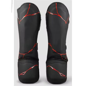 Protège-tibias de boxe en gros fabriqués en usine avec protège-pieds amovibles, protection corporelle en PU pour l'entraînement de MMA et de kick-boxing - Product Image 6
