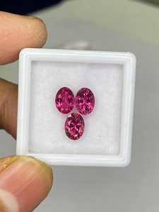 Turmalina Rosa Natural, Corte Ovalado, Par de Piedras Preciosas Sueltas, Facetadas, Alta Claridad, para Joyería, Venta al Por Mayor - Product Image 3