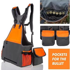 Gilet et ceinture de fauconnerie avec 12 poches, en toile imperméable lavée, couleurs et logo personnalisables, veste de fauconnerie de haute qualité - Product Image 4